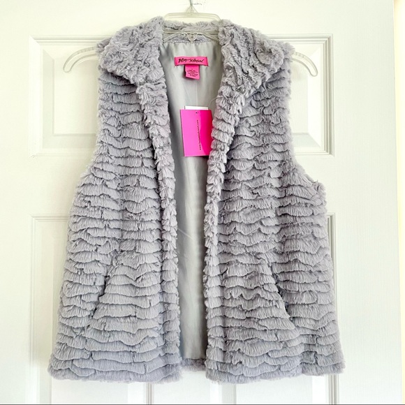 Betsey Johnson Faux Fur Vest - Picture 1 of 3